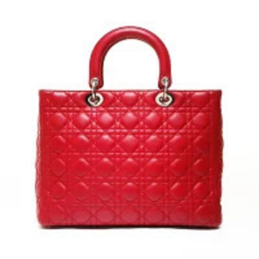 Christian Dior Lady Cannage Shoulder Bag Red